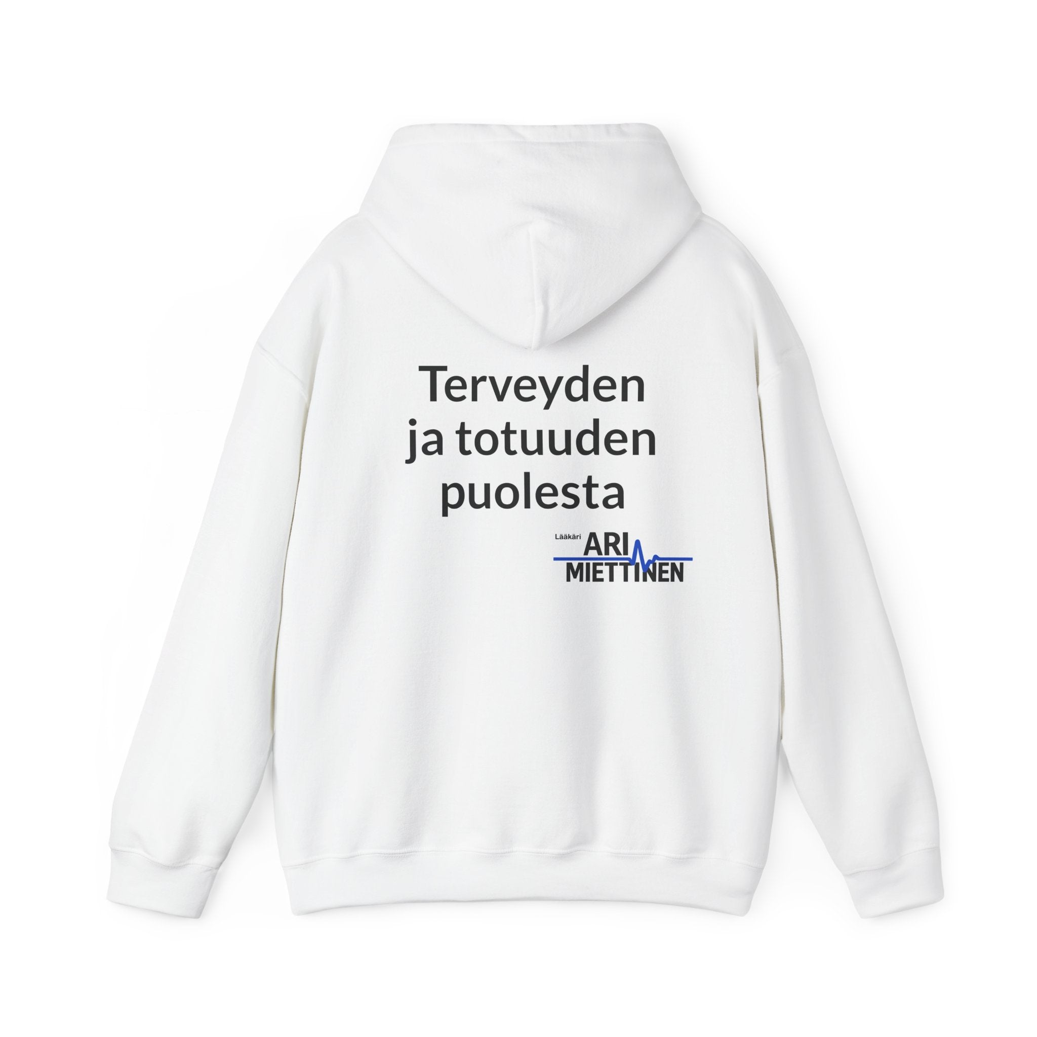 Terveyden ja totuuden puolesta Lääkäri Ari Miettinen kanavan huppari